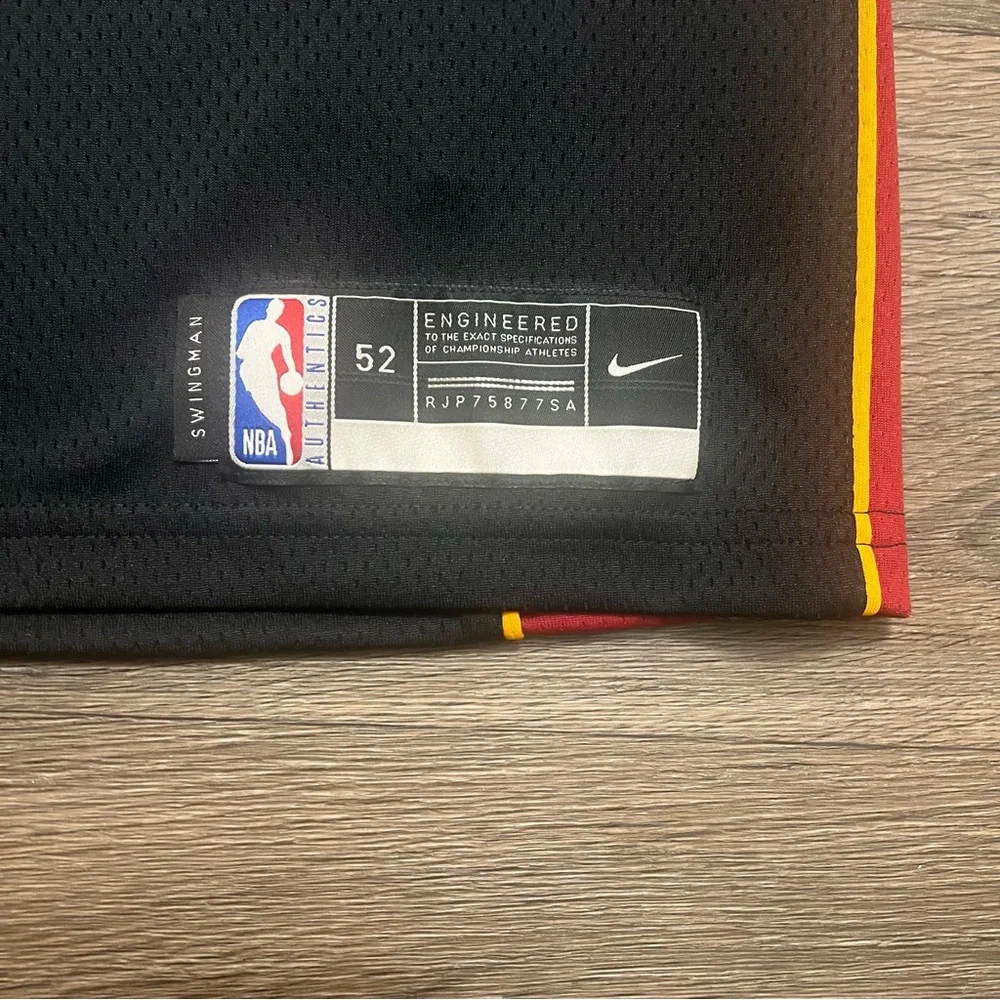 Miami Heat Bam Adebayo Nike Black Swingman Jersey Icon Edition Size XL Black NBA